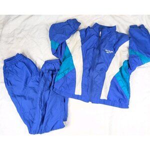 Vintage 90s Reebok Windbreaker Track Suit Jacket / Pants Set Women’s Large